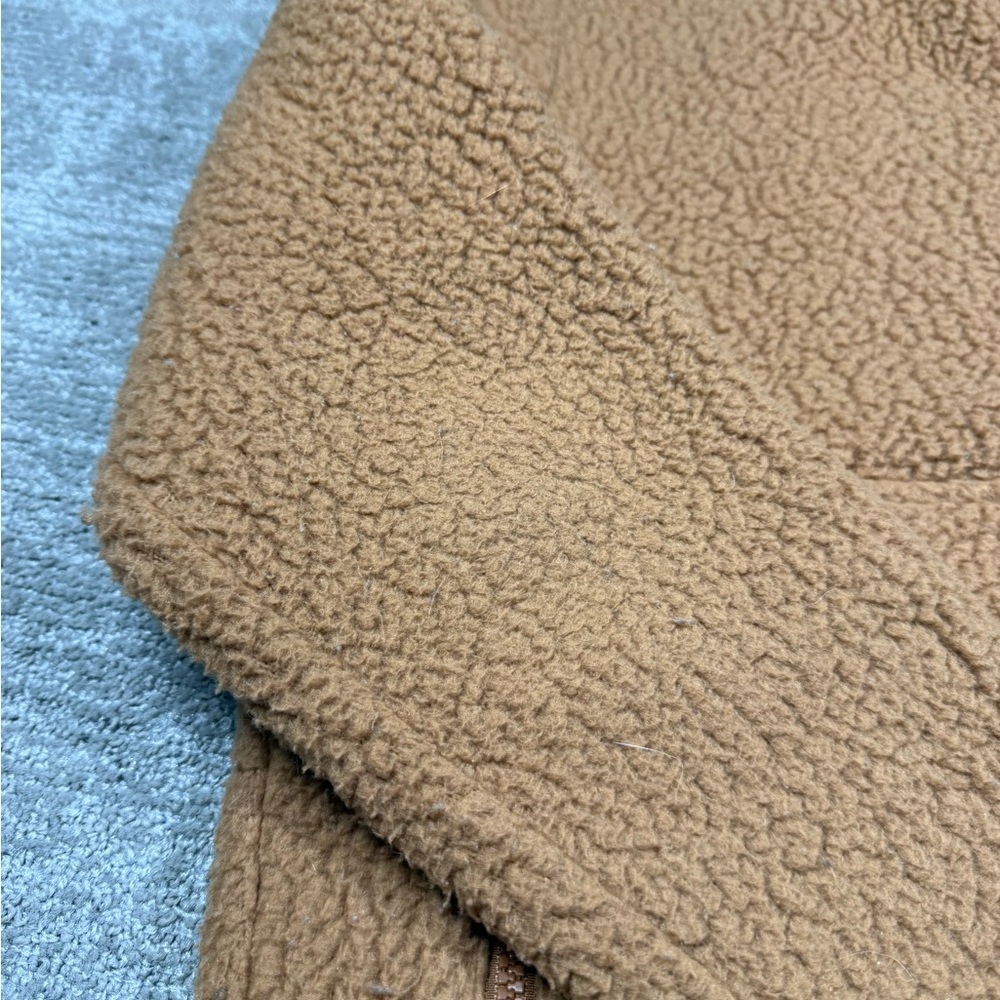 Patagonia Womens Retro Pile Marsupial Brown Pull Over 1/2 Zip Sweater READ M - Picture 3 of 9